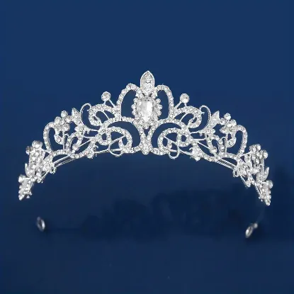 Picture of Zircon Crystal  Bridal Wedding  Crown