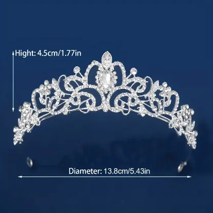 Picture of Zircon Crystal  Bridal Wedding  Crown