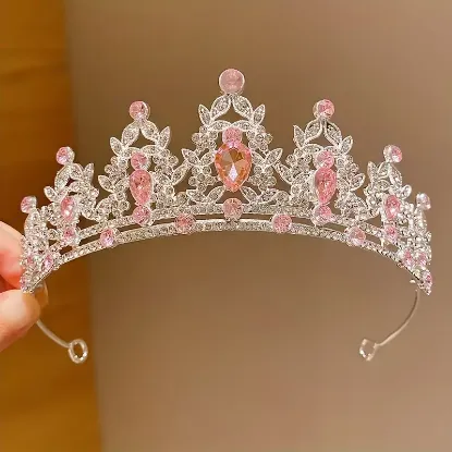 Picture of Elegant Rhinestone Crown Tiara