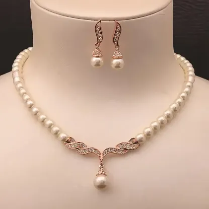 Picture of 3pcs Dainty Earrings and Necklace Set