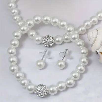 Picture of Elegant Faux Pearl Jewelry Set