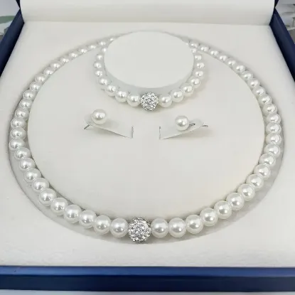 Picture of Elegant Faux Pearl Jewelry Set