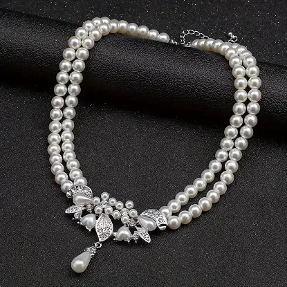 Picture of Sparkling Silver Glass Pearls