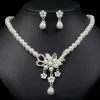 Picture of Dazzling Baroque Pearl Floral Jewelry Set