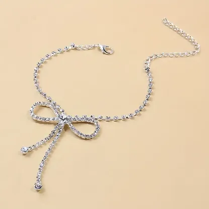 Picture of Dainty  Bow Chain Anklet