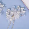 Picture of Faux Pearl Flower Hairpin