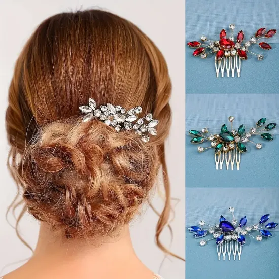 Picture of Vintage Glamour Sparkling Rhinestone Hair Comb